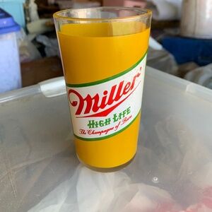70s Vintage Miller High Life Beer Glass